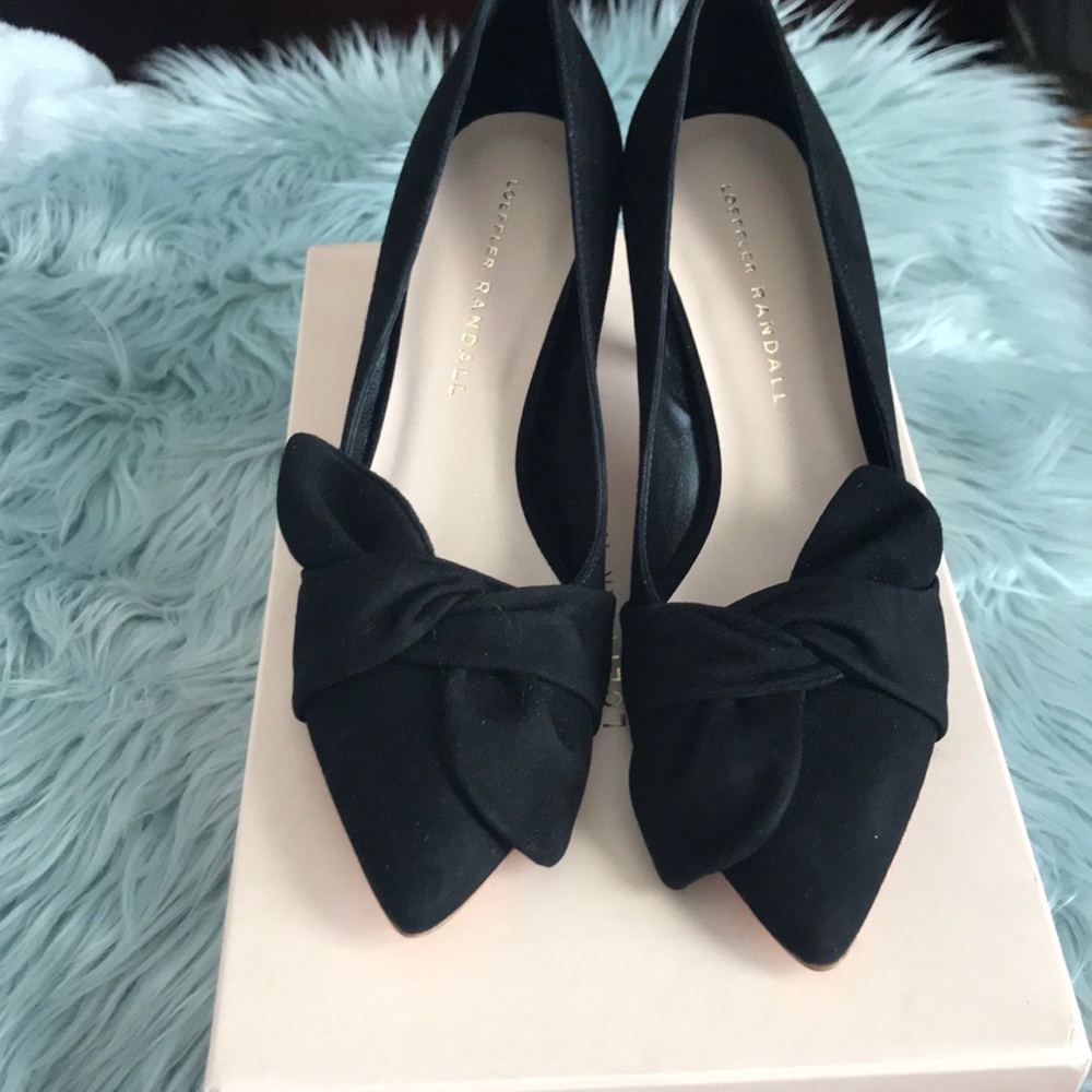 Loeffler Randall Millie heels suede black pump 6